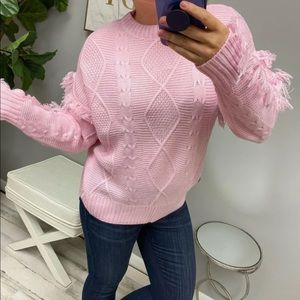 Simply Southern pink sweater, size small